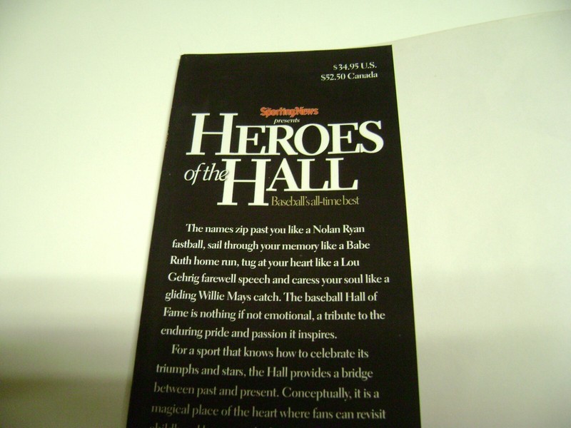 HUGE 2002 Hardcover Book Heroes Of The Hall, Baseball's All-Time Best, 511pages gallery