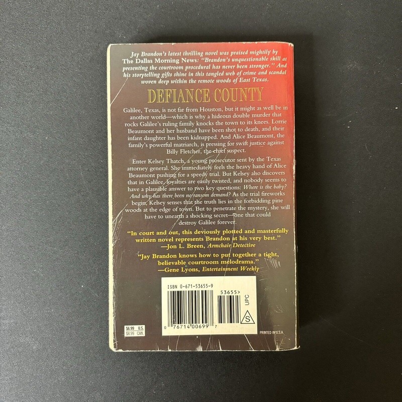 Defiance County Hardcover Jay Brandon gallery