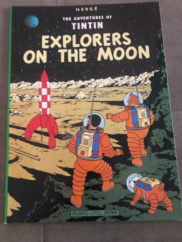 Herge ADVENTURES TINTIN «Explorers on the Moon» – softcover – 1976 – 2nd print