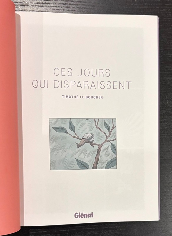 CES JOORS QUI DISPARAISSENT - T. L. BOUCHER - 1ST ED. - 2017 - HB - GLENART. gallery