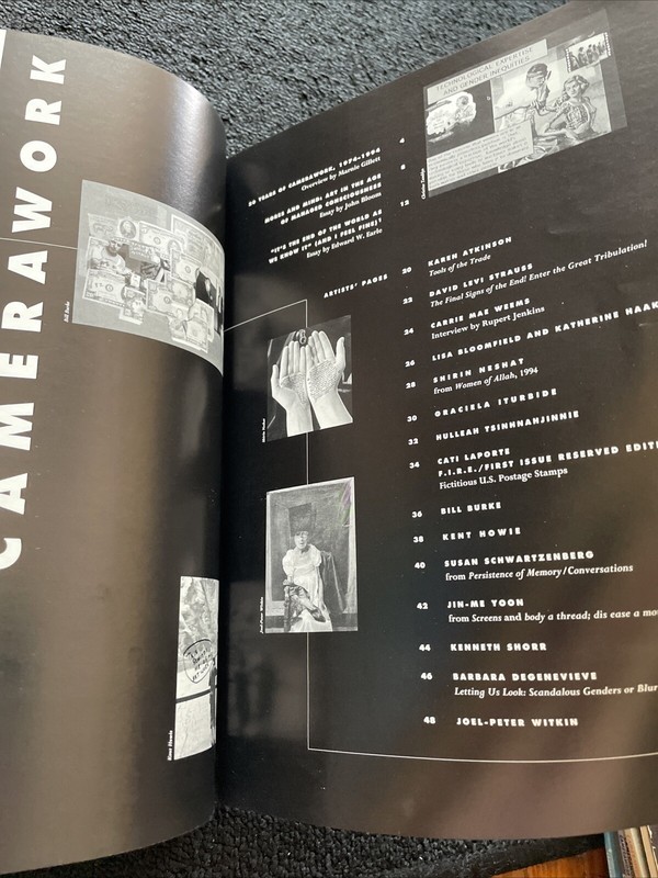 Camerawork: a Journal of Photographic Art Fall Winter 1994 Vol. 21 No. 2 RARE G5 gallery