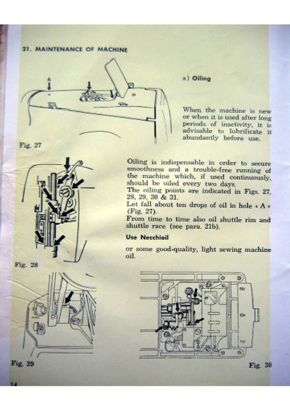 NECCHI Lycia 524 522 Sewing Machine Instruction Manual - WIRE BOUND - COVERS gallery
