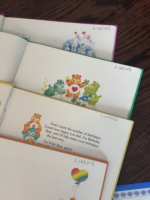 Lot of 9 Vintage CARE BEARS Books Parker Bros 1980's gallery
