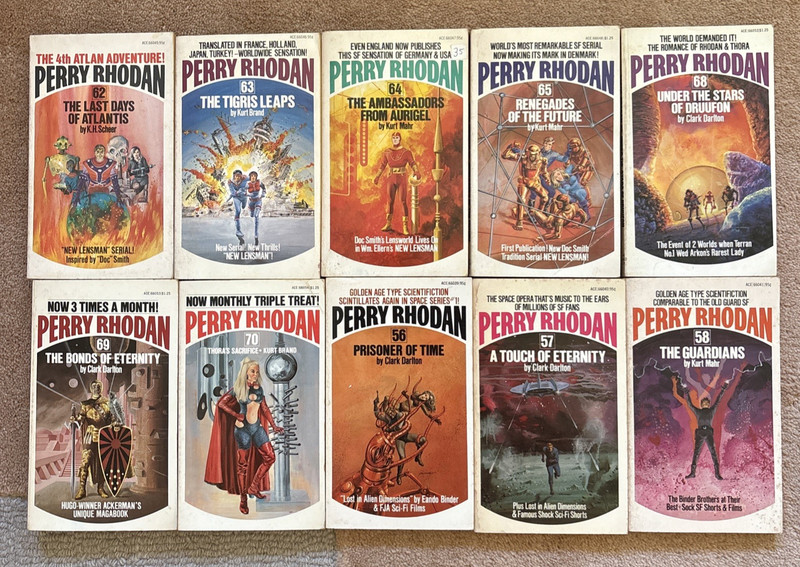 Lot of 60 Perry Rhodan Books Science Fiction Vintage Ace First Printings 1970's gallery
