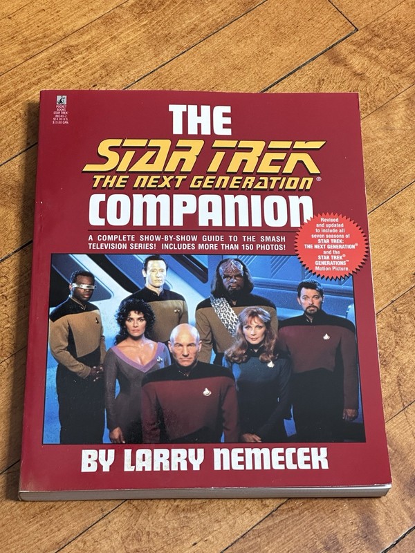 Star Trek the Next Generation Companion by Larry Nemecek 1995 1st Printing