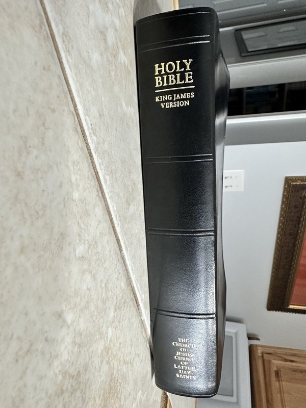 HOLY BIBLE – King James Version – Black – Soft Leather – LDS Edition (2013)