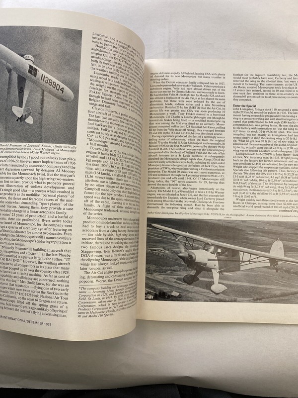 Vintage Commercial & Military Airplanes Aircraft Book - 1976 AIR International gallery