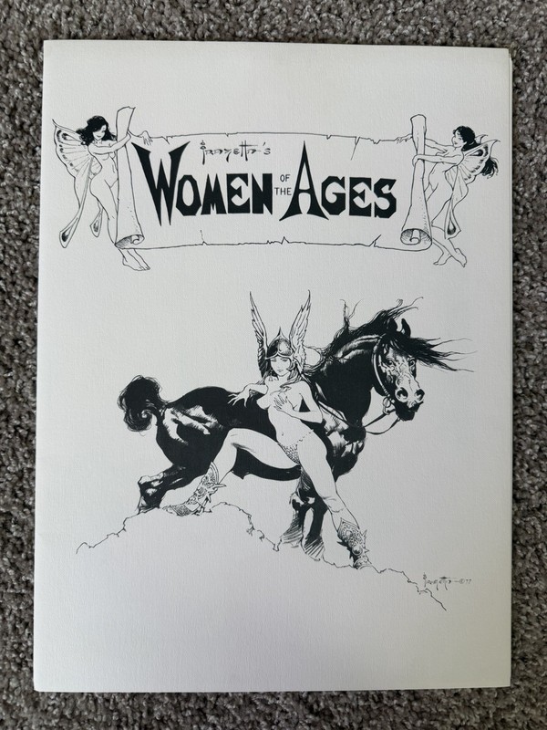 Frank Frazetta Women of the Ages 1977 SIGNED 867/1500 w/ COA gallery
