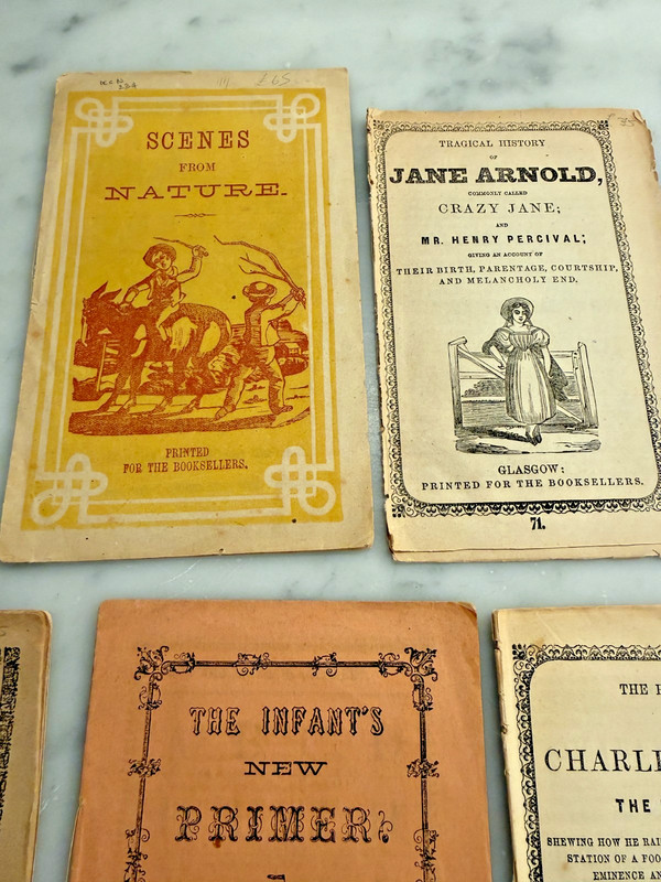 Lot 10 Antique 1820-1840 Chapbooks Rare Paper Street Literature Woodcut gallery