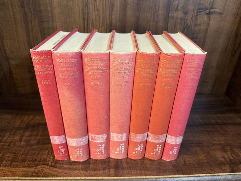 A HISTORY OF SOCIALIST THOUGHT (5 Vols. In 7 Books) Complete Set – G. D. H. Cole
