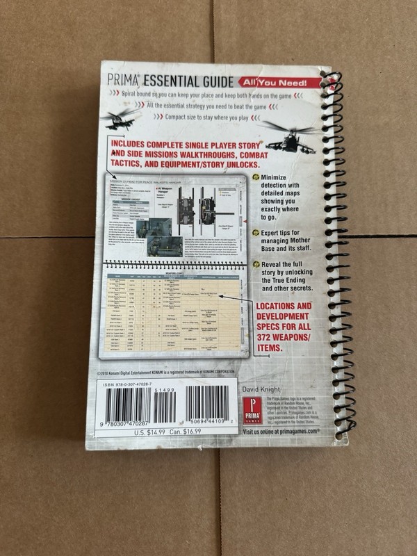 Prima Essential Guide Metal Gear Solid : Peace Walker 2010 Spiral Bound gallery