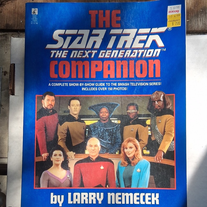 Larry Nemecek Star Trek: The Next Generation Companion Paperback Illustrated