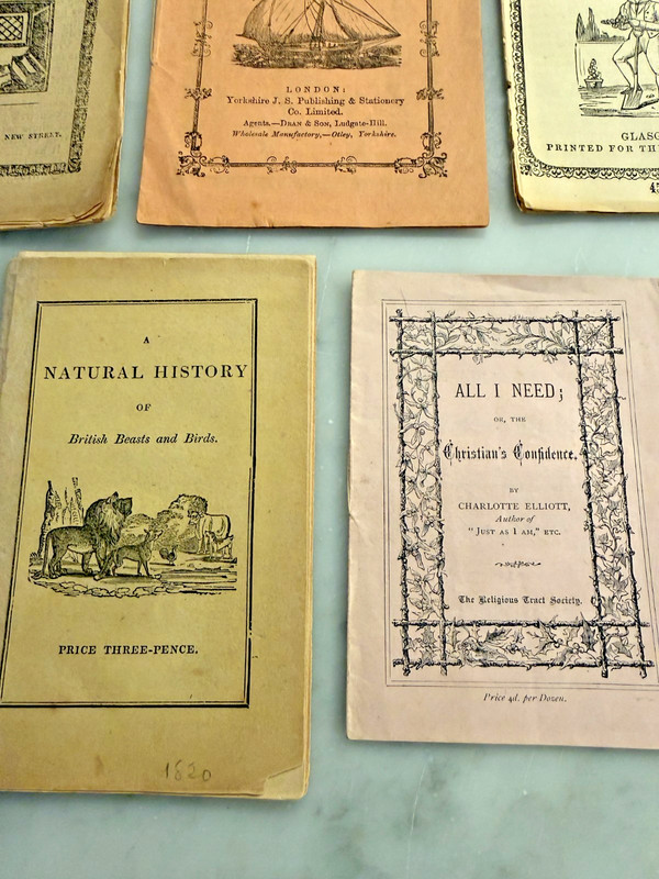 Lot 10 Antique 1820-1840 Chapbooks Rare Paper Street Literature Woodcut gallery