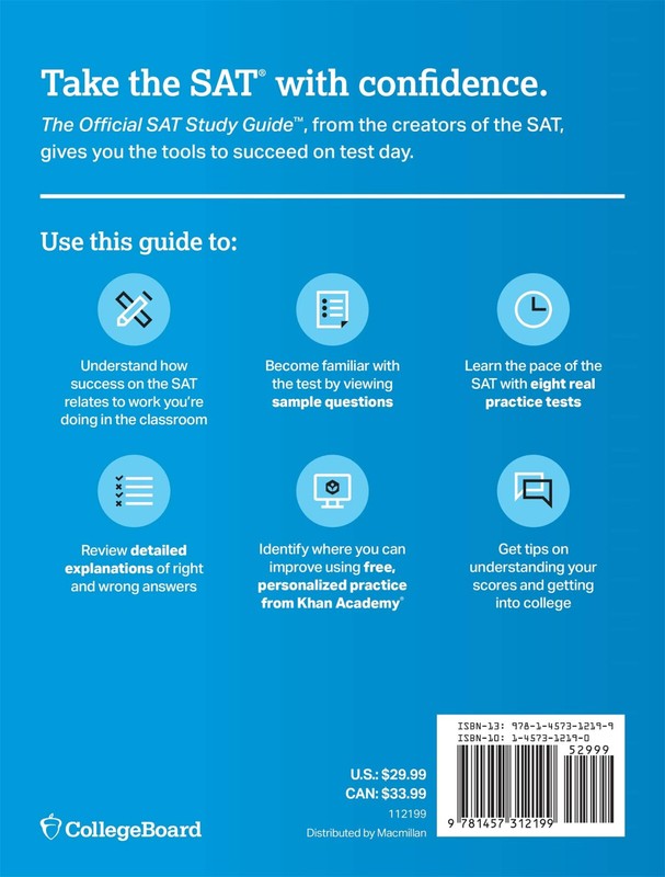 The Official SAT Study Guide 2020 Edition by The College Board Paperback gallery