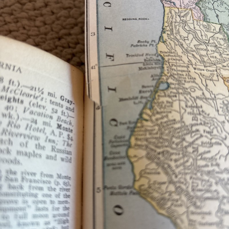 RIDER'S CALIFORNIA Guide For Travelers 1925 1st Edition Antique Book w/Maps gallery