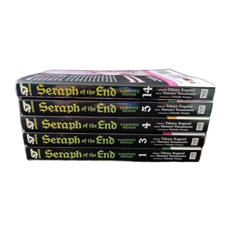 Seraph Of The End Vampire Reign Eng Manga Lot Vol 1,3,4,5,& 14 not in sequence