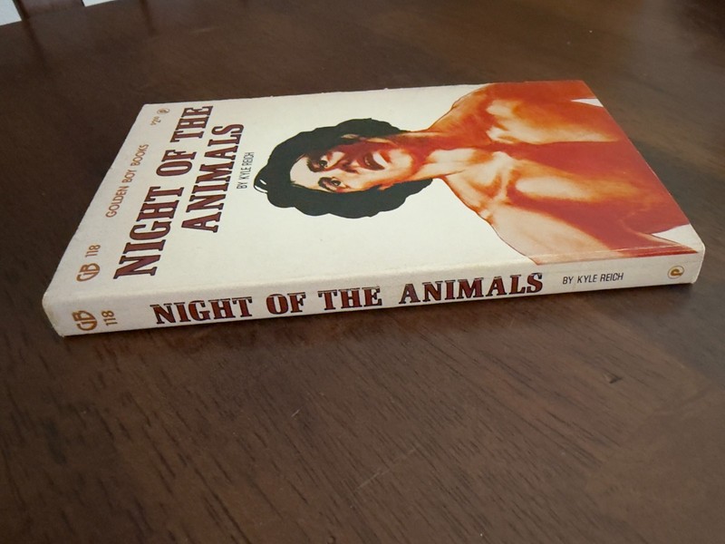 NIGHT OF THE ANIMALS by Kyle Reich, Arena Pub 1978 Gay Pulp, Golden Boy Books VG gallery
