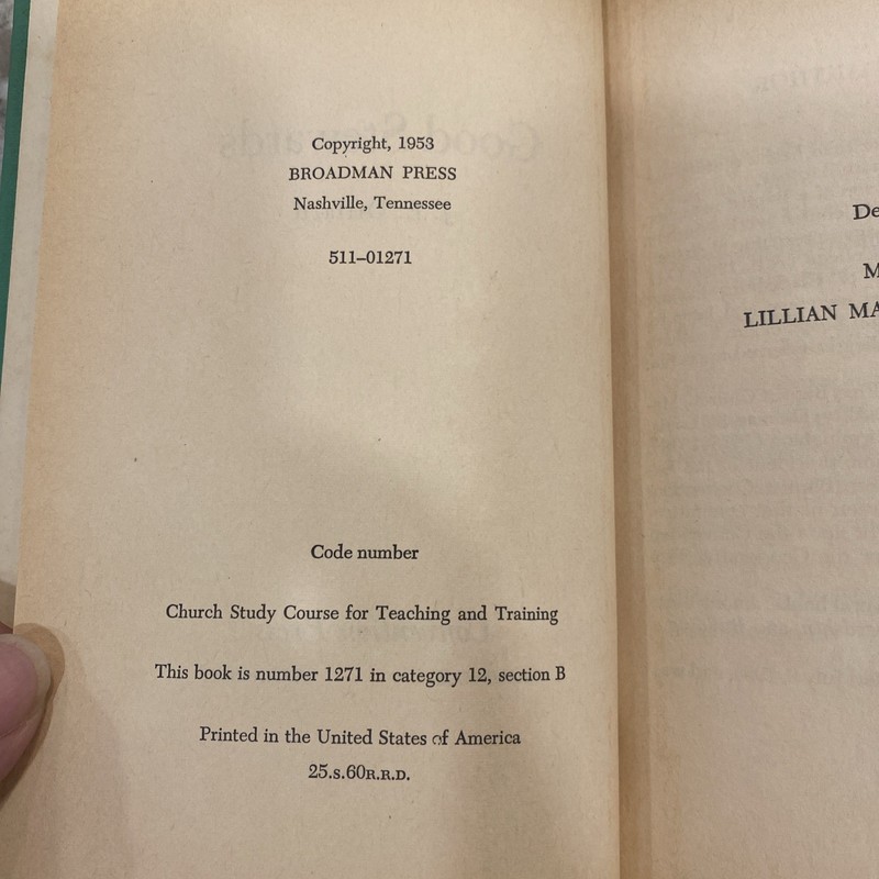 vintage Good Stewards by J.E. Dillard Broadman Press book 1953 hardcover gallery