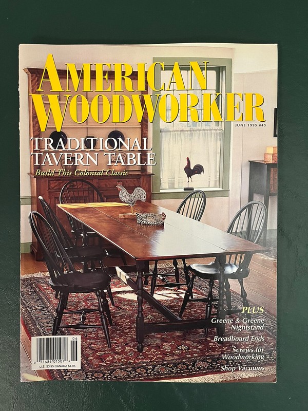 Rodale's American Woodworker Magazine 8 issues: 1993 - 1995 gallery