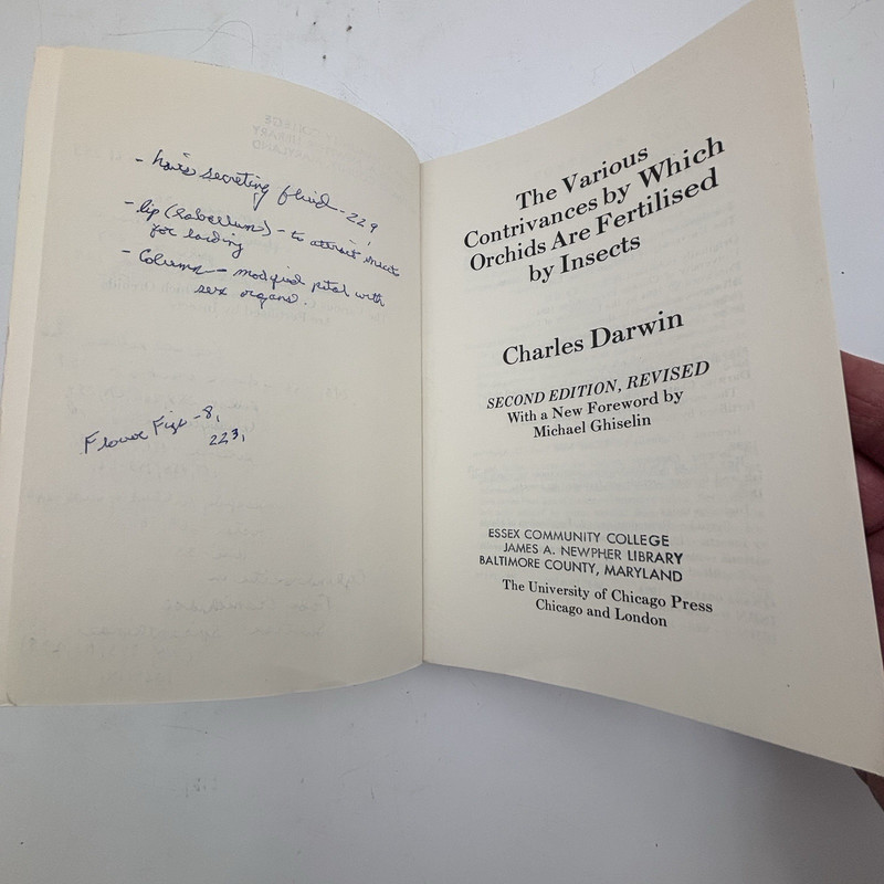 Second Edition Revised | Darwin Orchids Fertilisation | Vintage Botanical Sci gallery