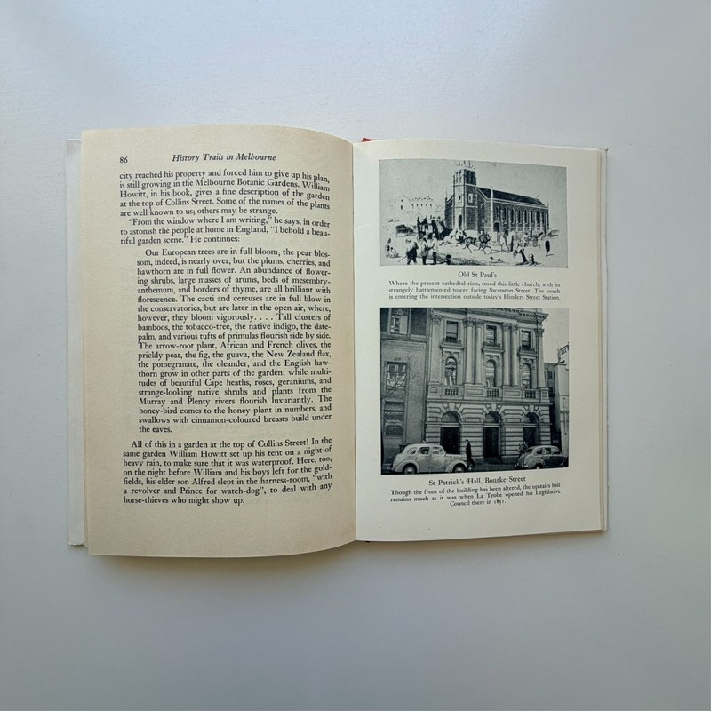 1957 History Trails in Melbourne by W. Lloyd Williams Hardcover Angus Robertson