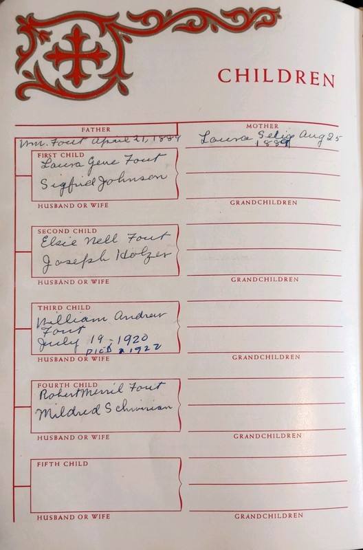 Fout, William Family Bible (Bible Rescue #885)