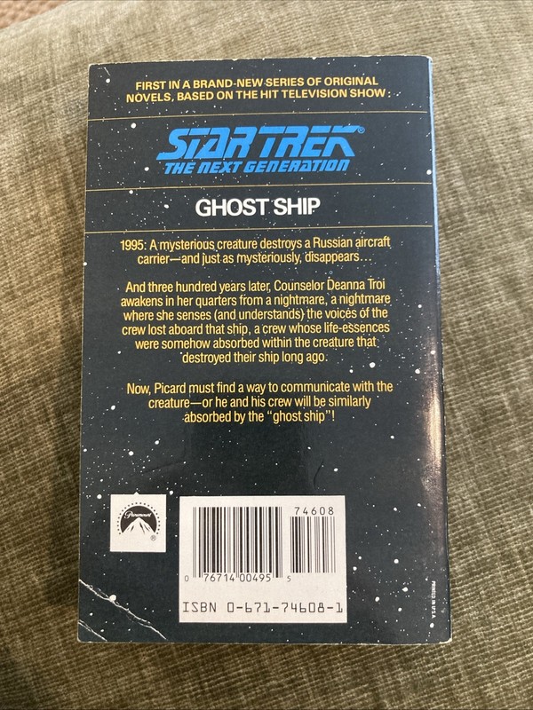 SF Vintage Pb, Star Trek TNG1: Ghost Ship by Carey, Pocket 5th 1989, NF gallery