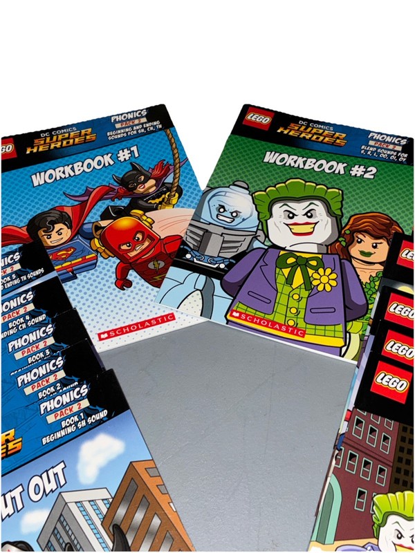 Lot of (12) LEGO DC Comics Super Heroes Workbooks & Comic Books - Scholastic gallery