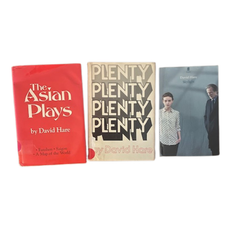 David Hare Plays (1978-1995) 3 Book Lot