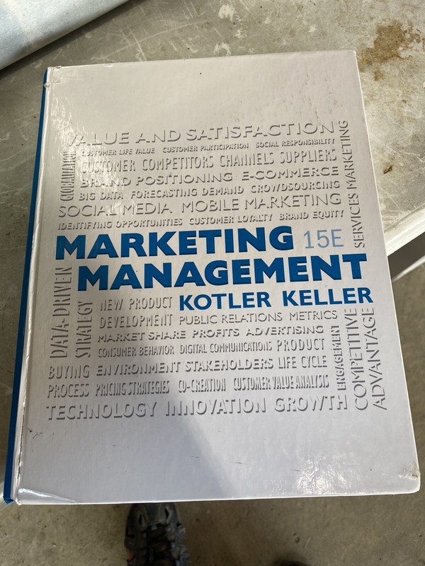 MARKETING MANAGEMENT – NEW 15th Edition – Kotler Keller -HARDCOVER