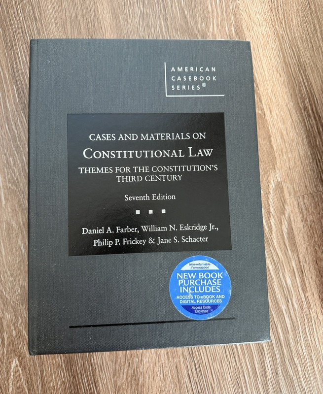Constitutional Law 7th Ed HC 2019 Farber