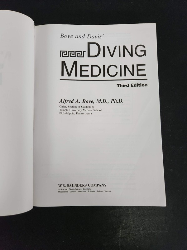 Diving Medicine, Alfred A. Bove, 1997, 3rd Edition, HB gallery