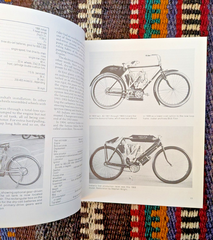Vtg BOOK Illustrated Indian Motorcycle Buyers Guide by Jerry Hatfield EX Cond! gallery
