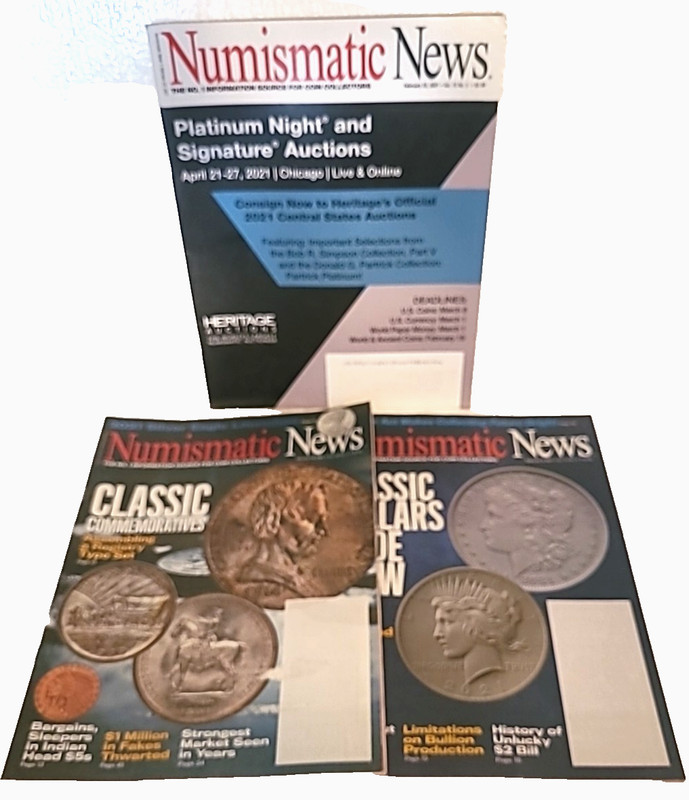 Lot #3 NUMISMATIC NEWS Magazine Coin Collecting January February 2021 Vol 70