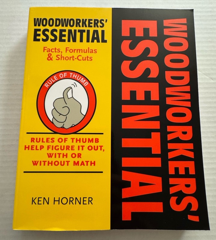 Woodworkers’ Essential Facts, Formulas & Short Cuts Rule Of Thumb By Ken Horner