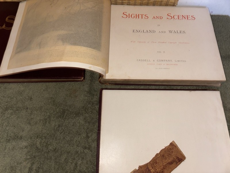 Antique 1895 Book Set: Sights and Scenes in England & Wales (Volumes I & II) gallery