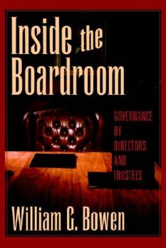 Inside the Boardroom: Governance by Directors and Trustees – Hardcover – GOOD