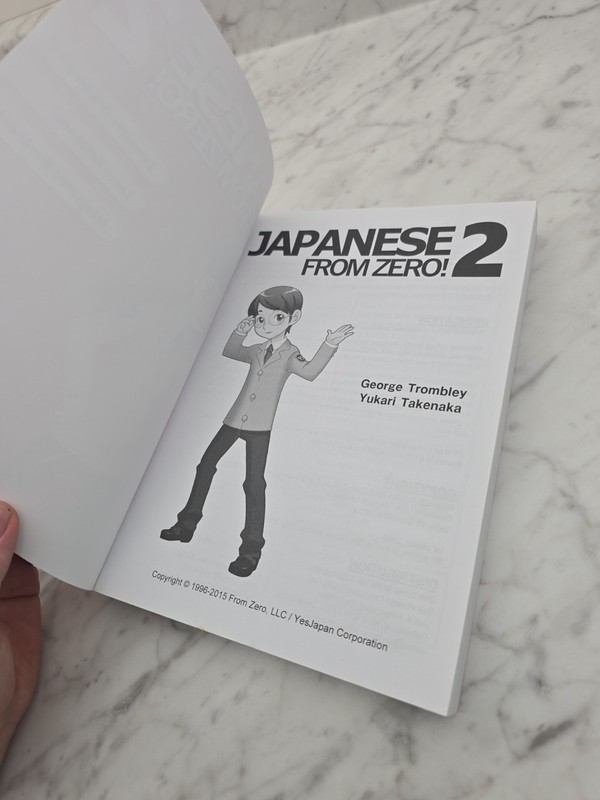 Japanese From Zero 2 5th Edition Paperback Clean Pages 2015 gallery