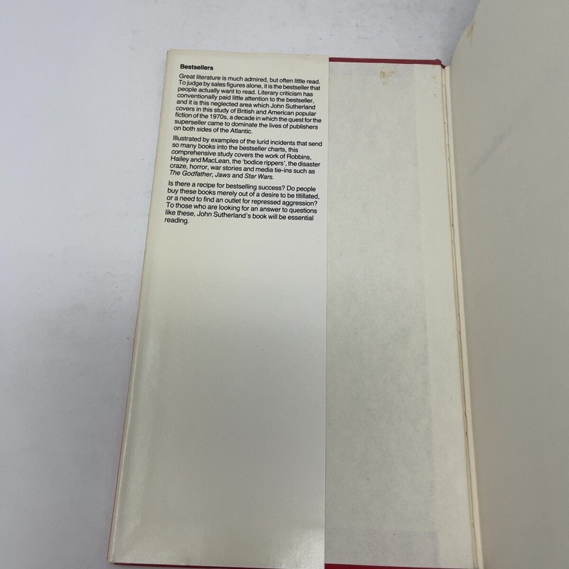 Bestsellers by Sutherland, J. HC First Edition Very Good 1981 gallery