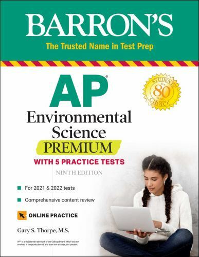 AP Environmental Science Premium: With 5 Practice Tests (Barron’s Tes – GOOD