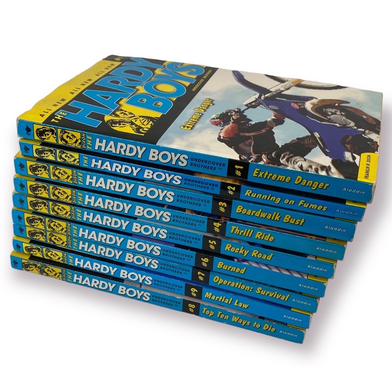 Lot of 9 Hardy Boys Paper Back Books – Franklin W Dixon