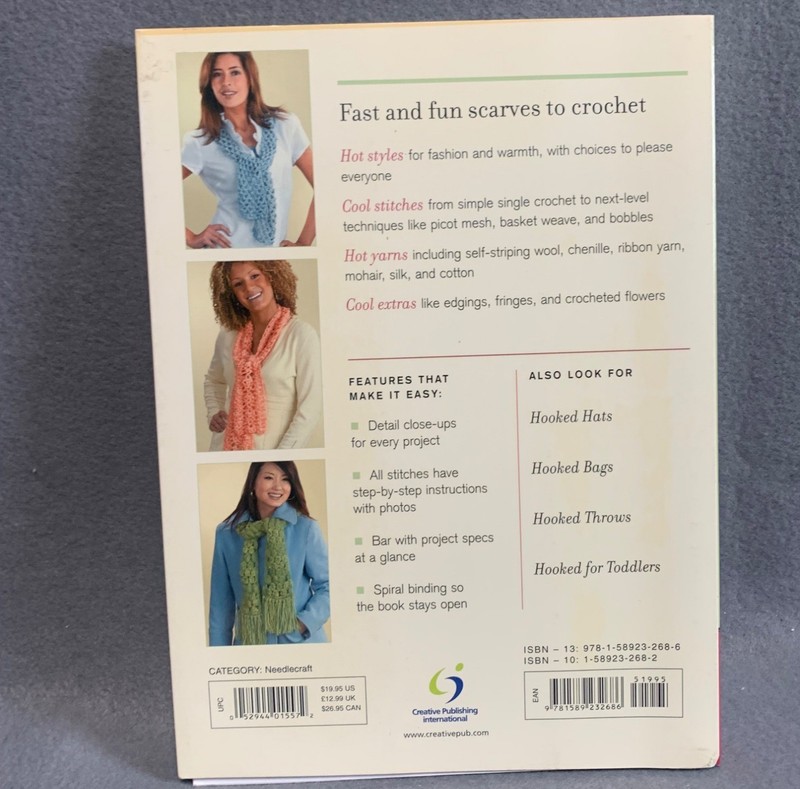 Hooked Scarves: 20 Easy Crochet Projects Pattern Book By Margaret Hubert gallery