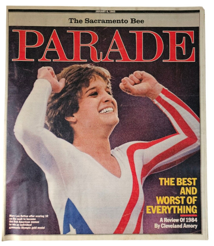 Parade Magazine, January 6, 1985 Mary Lou Retton A Review Of 1984 Sacramento Bee