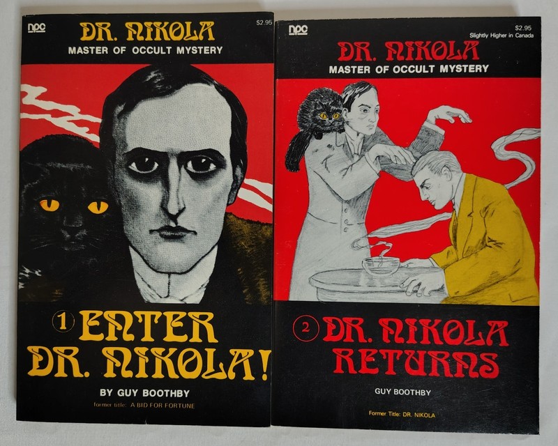 Dr. Nikola Master Of Occult Mystery 1975 Softback Lot Of 2 by Guy Boothby
