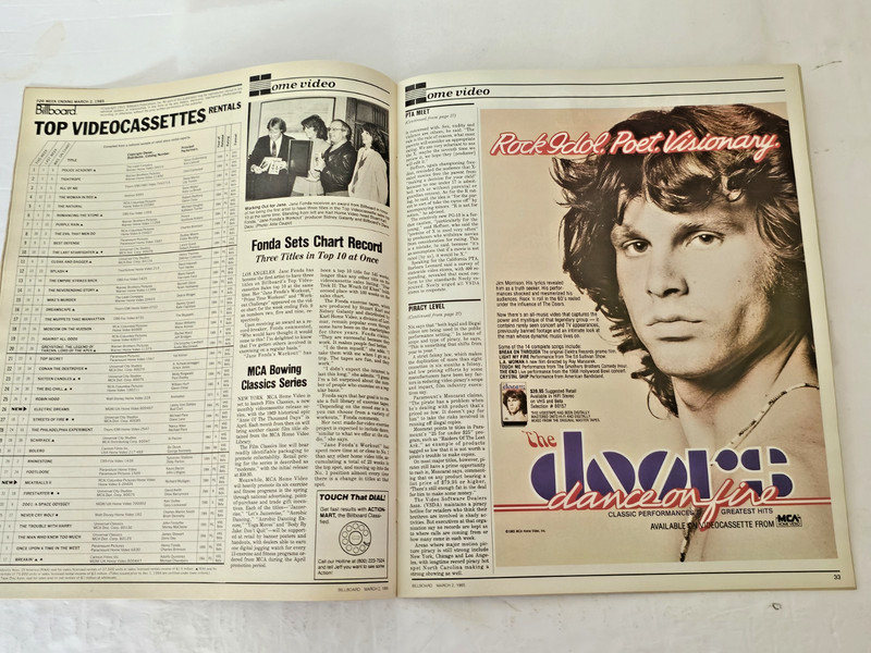 Billboard Magazine March 2, 1985 Whitney Houston, Doors, Paul McCartney gallery