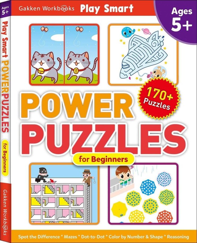 Play Smart Power Puzzles for Beginners: Ages 5+ by Gakken early childhood expert