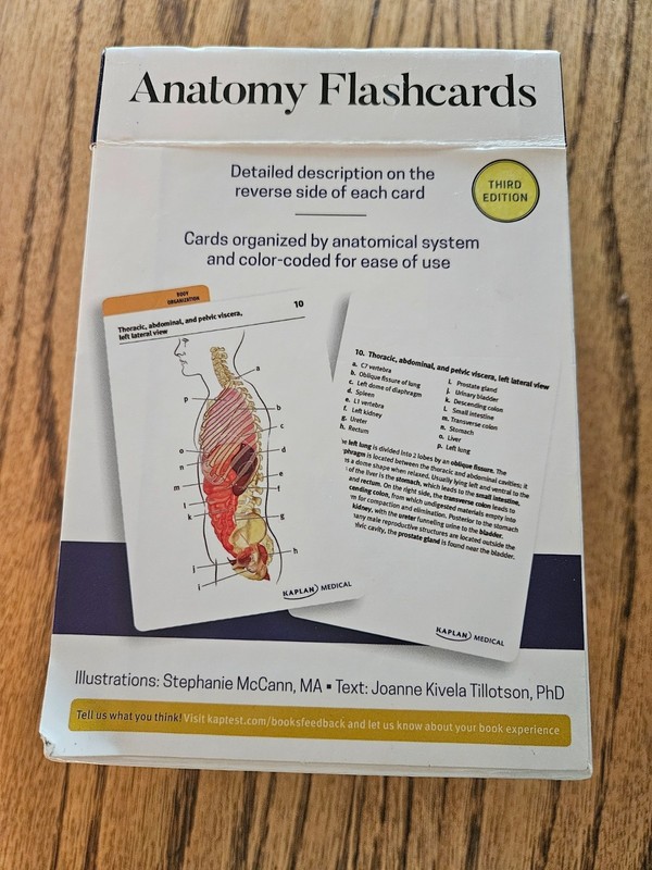 Kaplan Medical Anatomy Flashcards Third Edition-Complete gallery