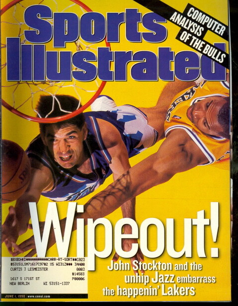 1998 Sports Illustrated: John Stockton – Utah Jazz Embarrass Lakers NBA Playoffs