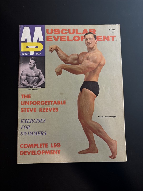 Arnold Schwarzenegger Muscular Development Bodybuilding Magazine Nov 1967 Rare