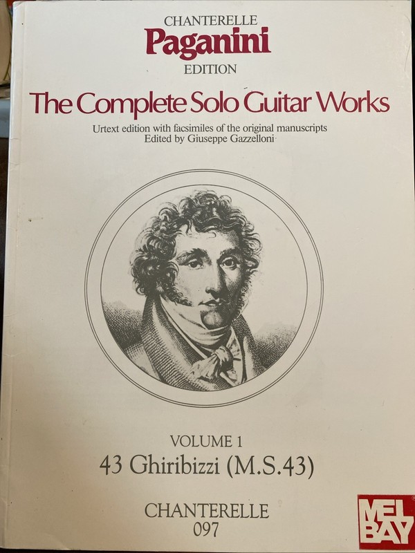 Chanterelle 097 ED N. Paganini Complete Solo Guitar Works Vol 1 /43 Ghiribizzi
